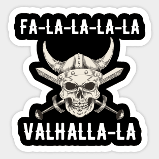 Fa-La-La-La Valhalla-La Viking Christmas Sticker